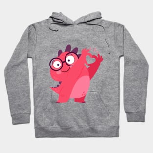 Dino love Hoodie